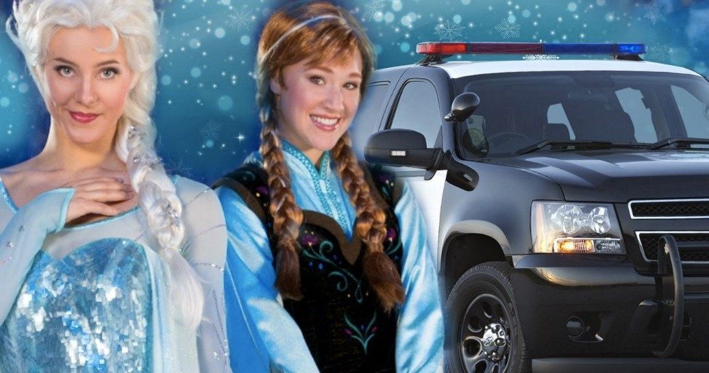 Drag Queen Dressed as Frozen's Elsa Saves Police from Snow Storm