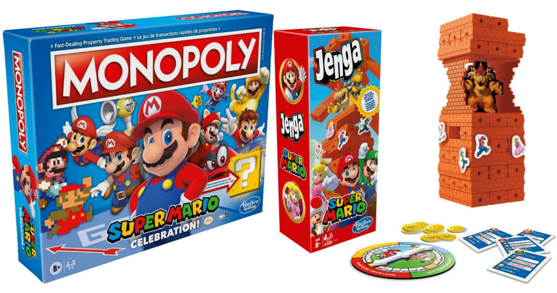 Super Mario Celebrates 35th Anniversary with New Monopoly and Jenga Games