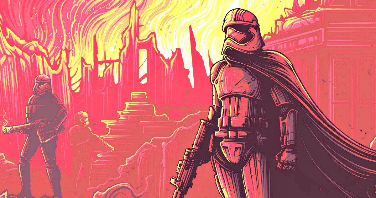 Captain Phasma Attacks in Star Wars: The Force Awakens IMAX Poster