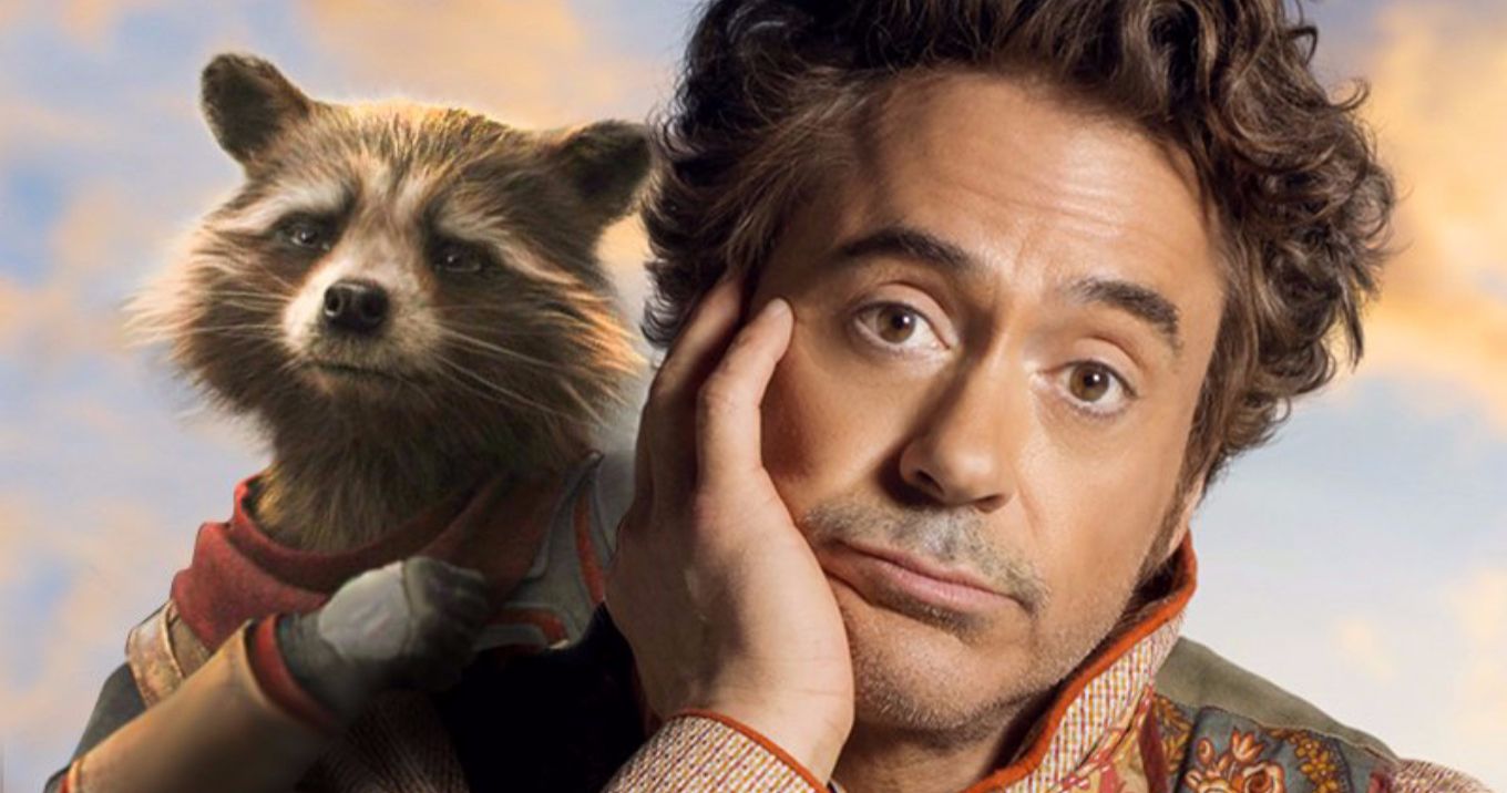 Rocket Raccoon and Robert Downey Jr. Reunite in BossLogic's Dolittle Poster