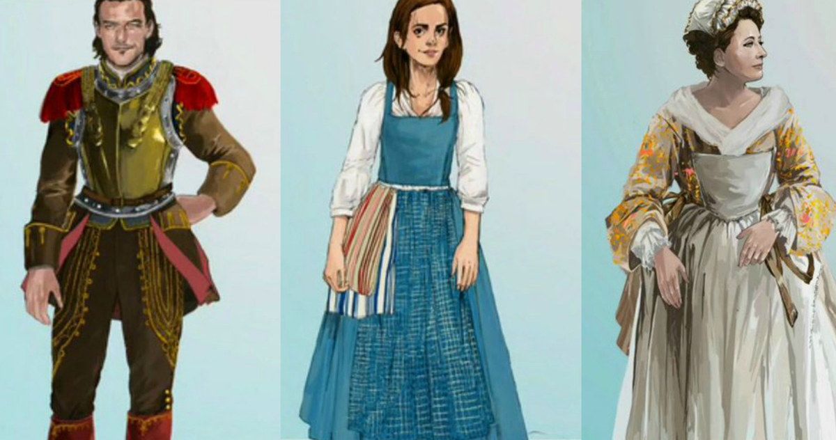 Beauty and the Beast Concept Art Shows Belle, Gaston &amp; Mrs. Potts