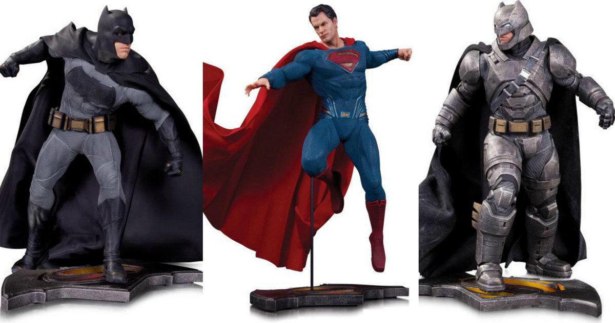 Batman v Superman Comic-Con Statues Unveiled