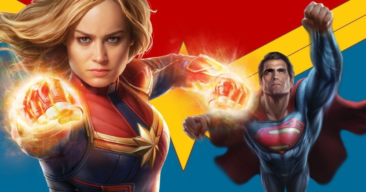 Can Captain Marvel Beat Superman? Brie Larson Thinks She Knows