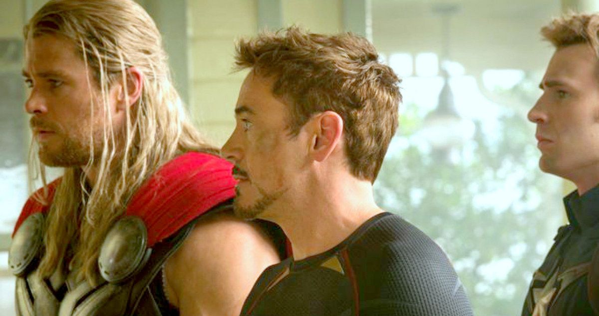 Avengers 2 Photo Teams Up Thor, Stark &amp; Captain America
