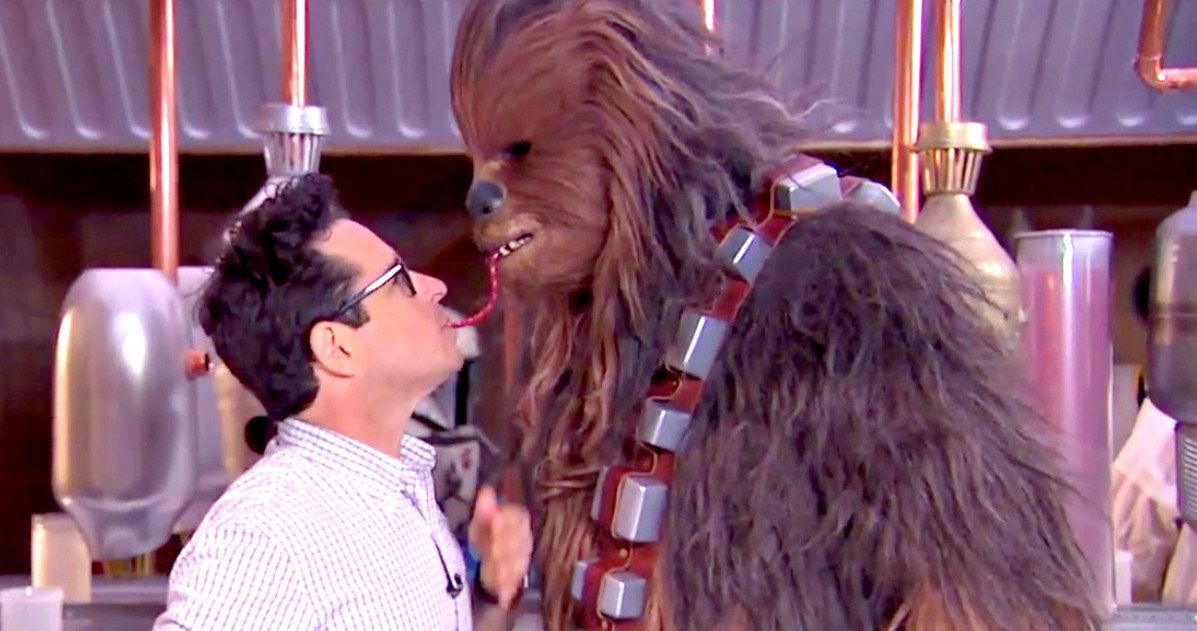 Star Wars: Watch Chewbacca and Abrams Do Twizzler Challenge