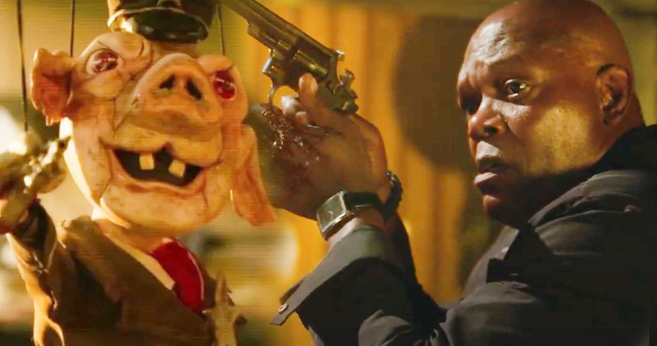 First Two Spiral Clips Ask Samuel L. Jackson to Play a Game Against a Creepy Saw Puppet