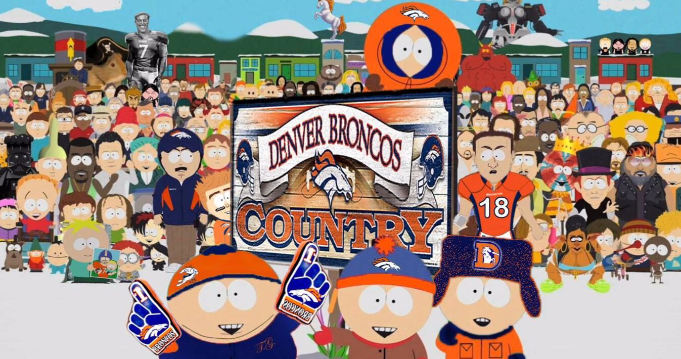 South Park Characters Show Up in Denver Broncos' Virtual Crowd