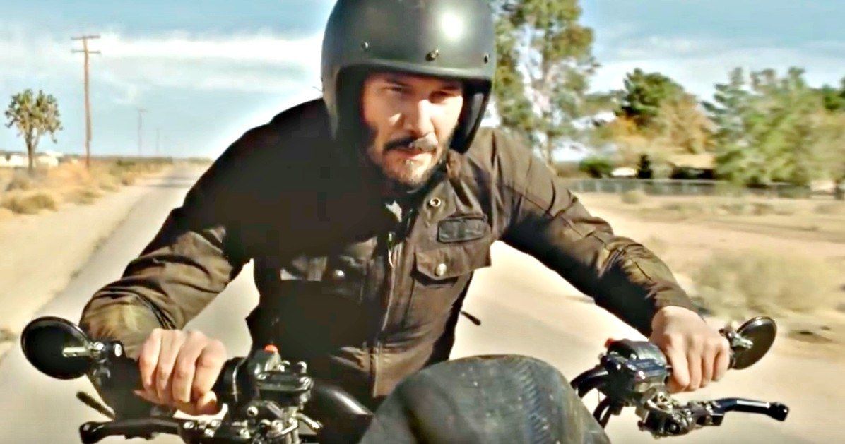 Keanu Reeves Pulls a Daring Motorcycle Stunt in New Super Bowl Commercial