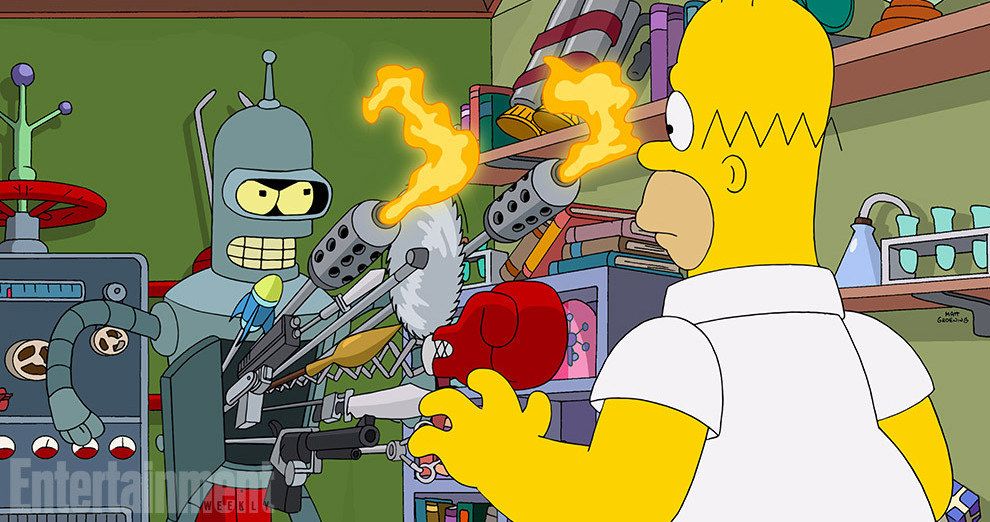 First Look at The Simpsons / Futurama Crossover