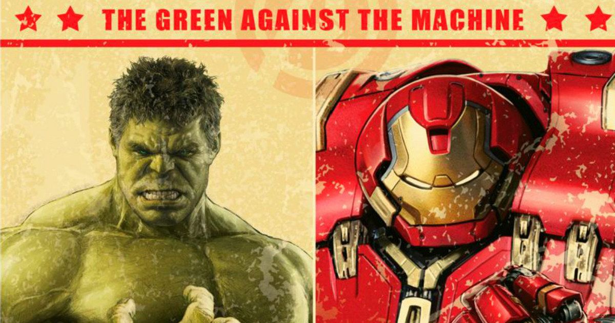 Avengers 2 Hulk Vs Hulkbuster and Ultron Posters