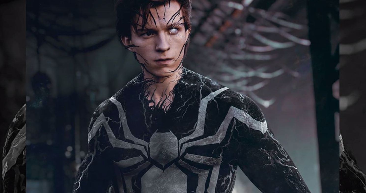 Tom Holland Turns Evil as the Symbiote Consumes Spider-Man in Venom 2 Fan Art