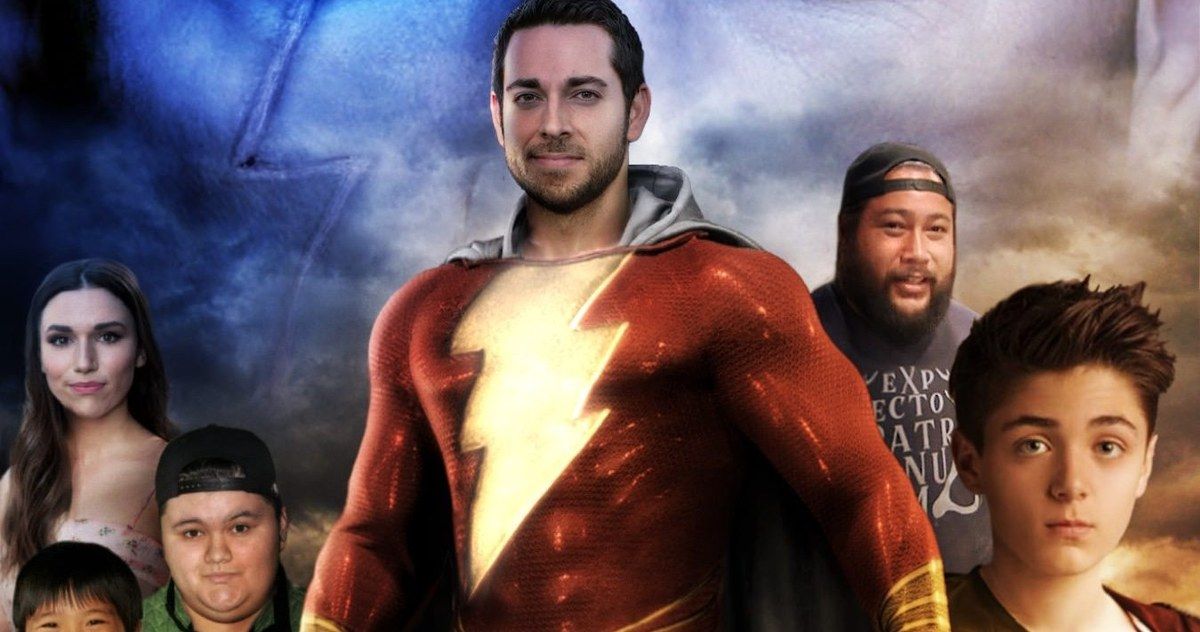 Shazam First Look at Zachary Levi in Costume