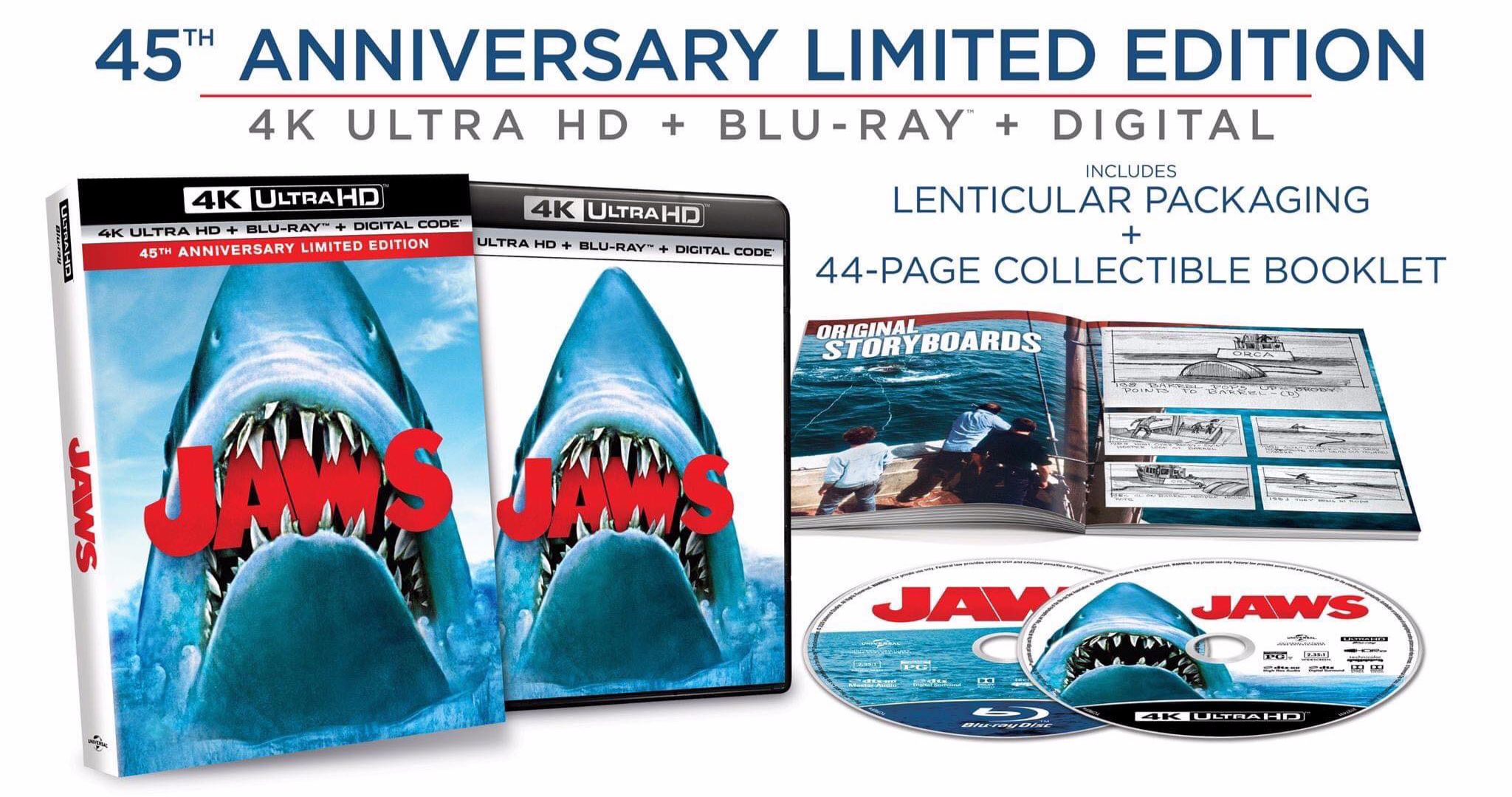 Jaws 4K Ultra HD 45th Anniversary Release Is Coming This Summer