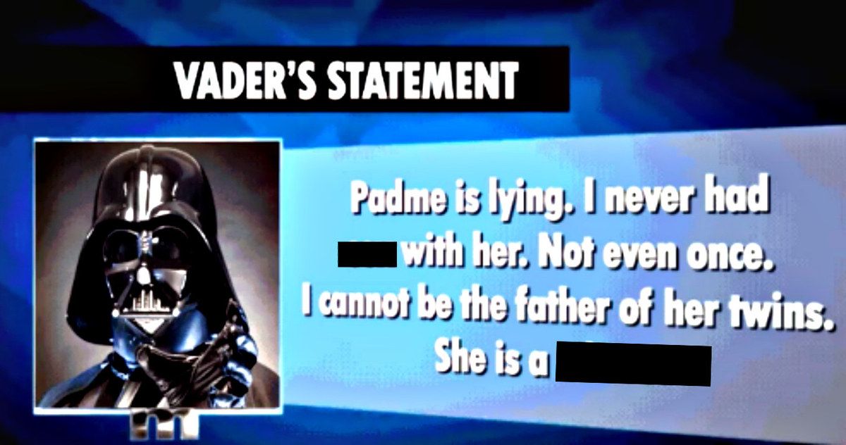 Results of Darth Vader's Maury Paternity Test Have Been Revealed