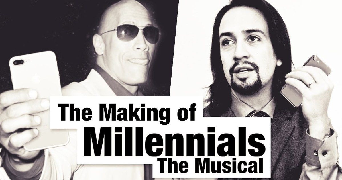 Millennials: The Musical Teaser Teams Dwayne Johnson &amp; Lin-Manuel Miranda