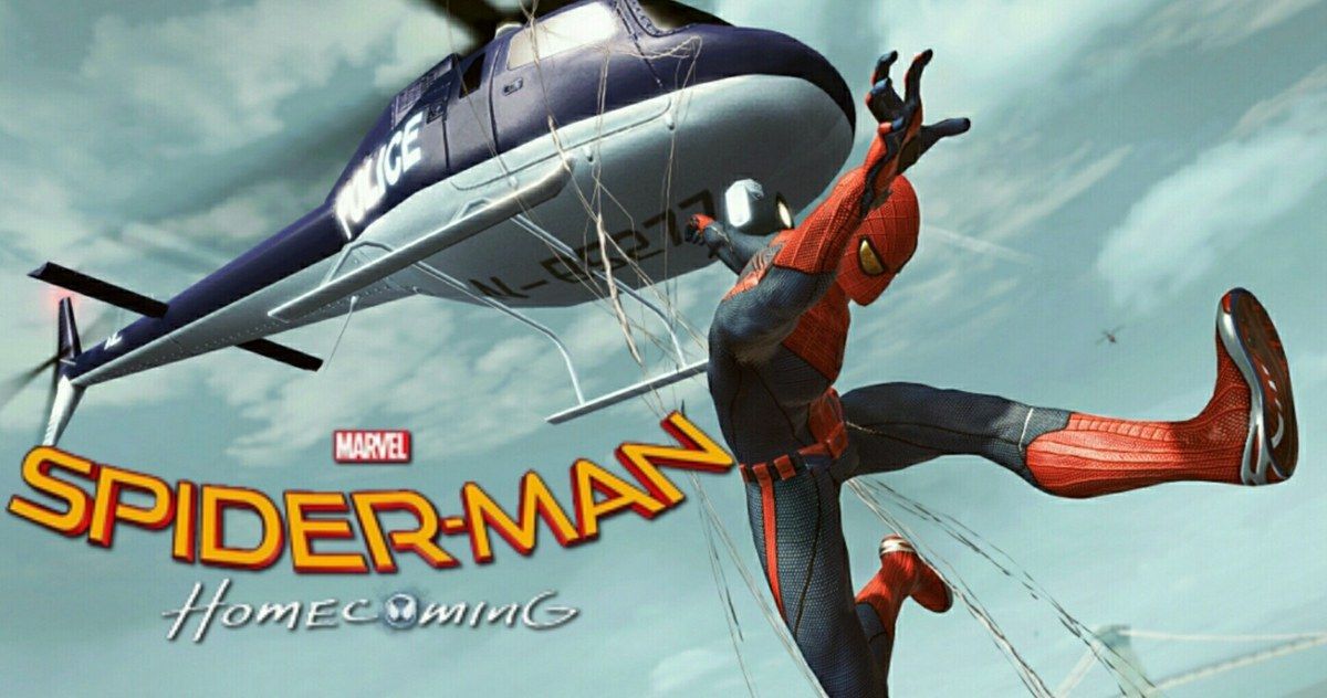 Tom Holland Goes to Great Heights in New Spider-Man: Homecoming Set Photos