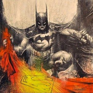 Batman Vs. Superman Artwork Revealed During Man of Steel Fan Event