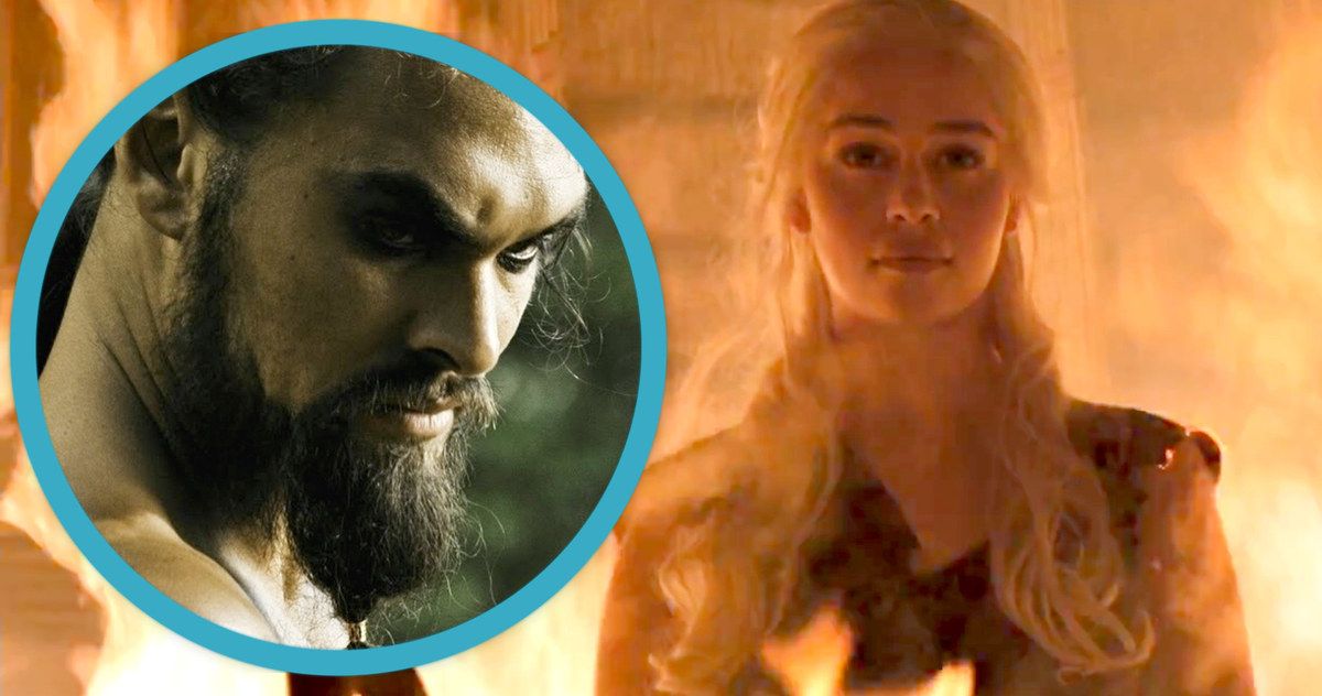 Jason Momoa Reacts to the Mother of Dragon's Fiery Nude Scene on Game of Thrones
