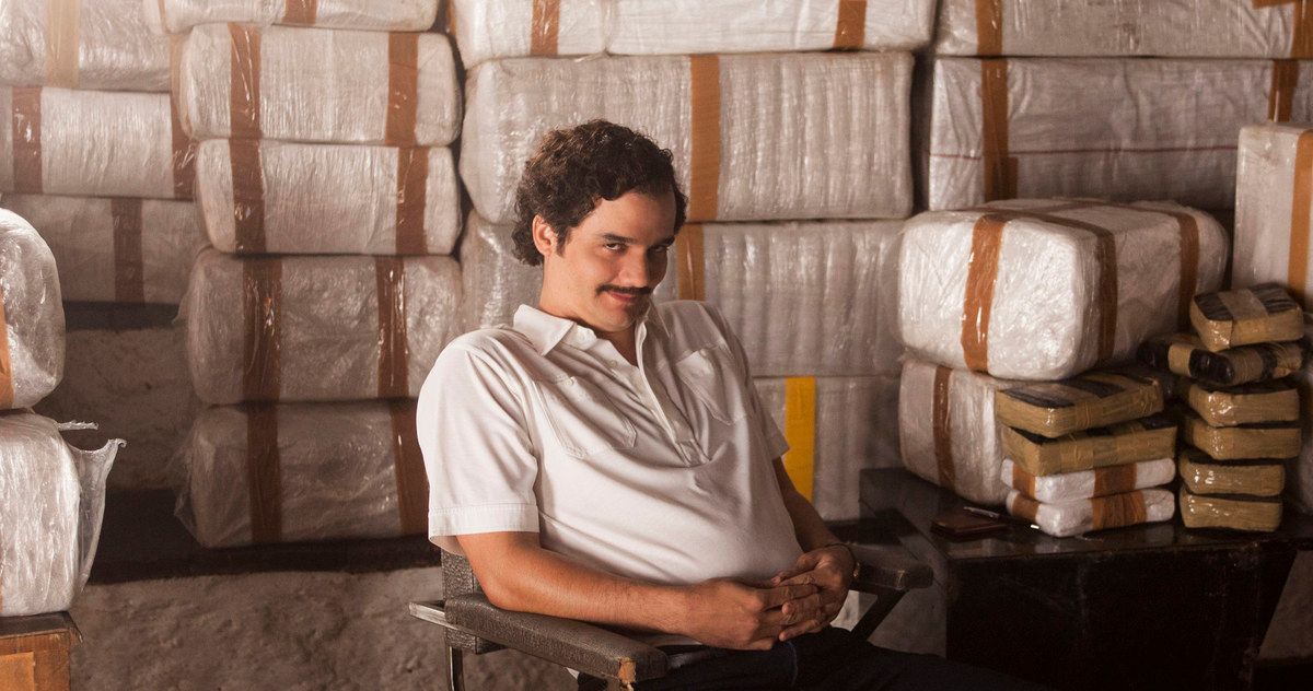 Wagner Moura and cocaine in Narcos