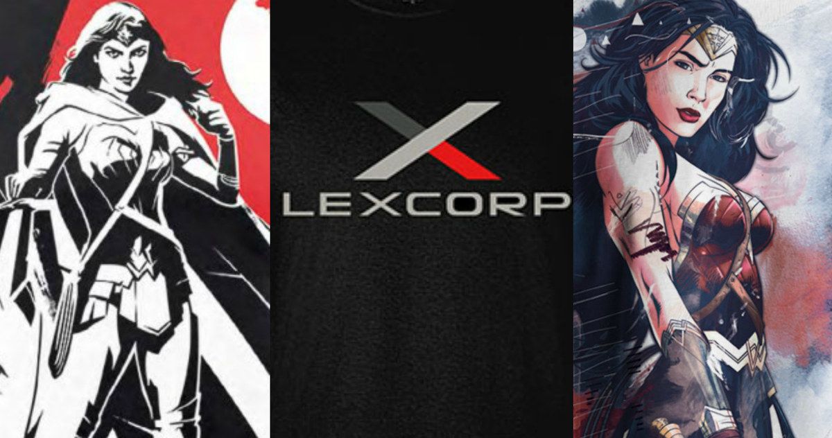 Batman v Superman Shirts Show Off Wonder Woman &amp; LexCorp Art