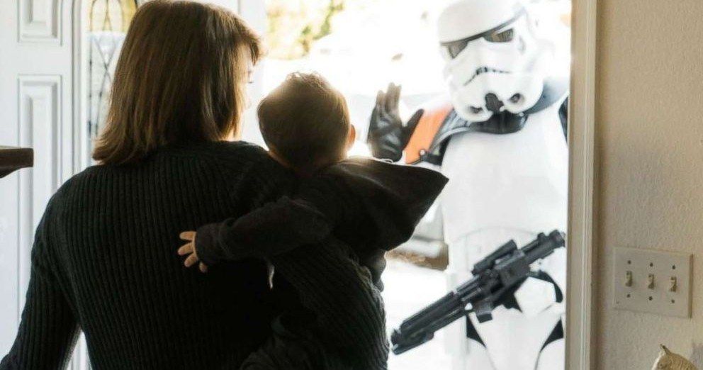 Boy with Star Wars Prosthetic Gets Surprise Stormtrooper Visit