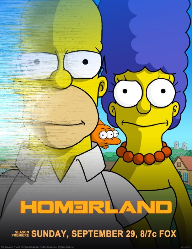 The Simpsons Homerland Poster