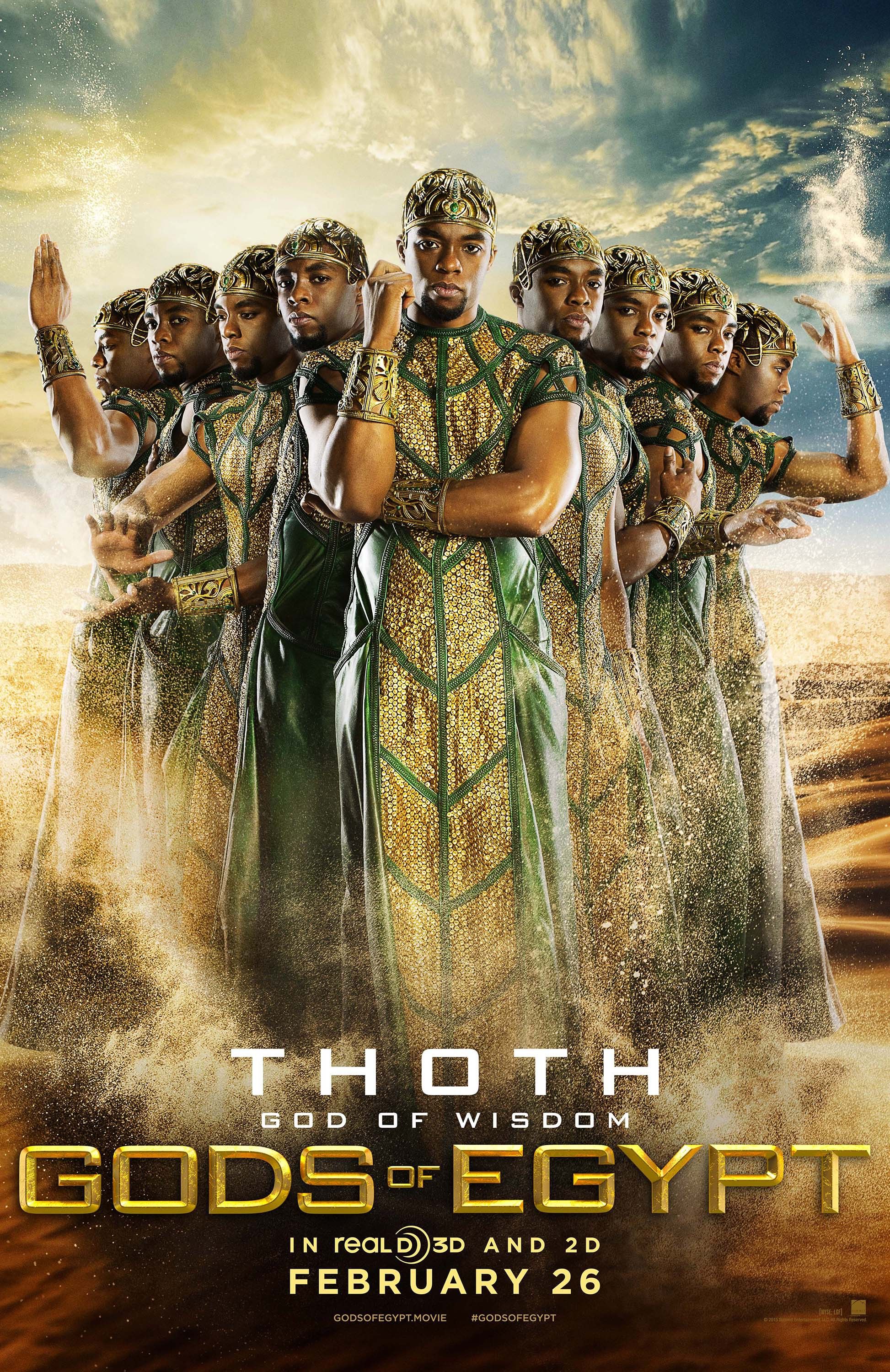 Gods of Egypt Chadwick Boseman Poster