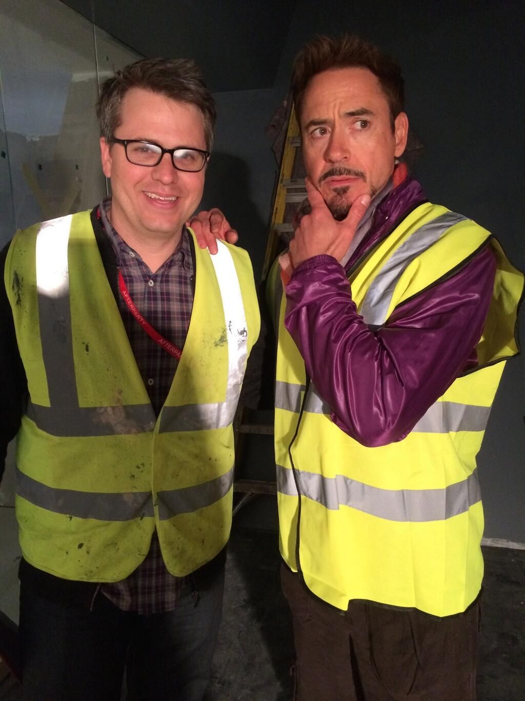 Avengers: Age of Ultron Robert Downey Jr. Set Photo