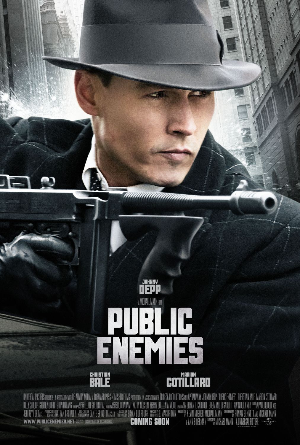 Public Enemies Johnny Depp Poster