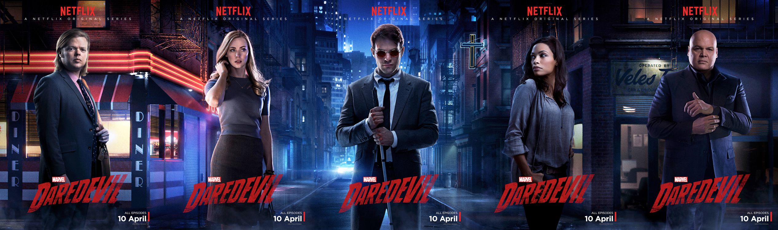 Marvel's Daredevil Combined Character Poster