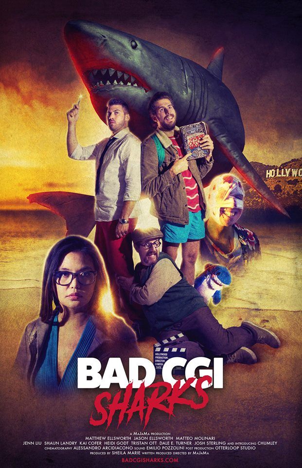 Bad CGI Sharks movie poster