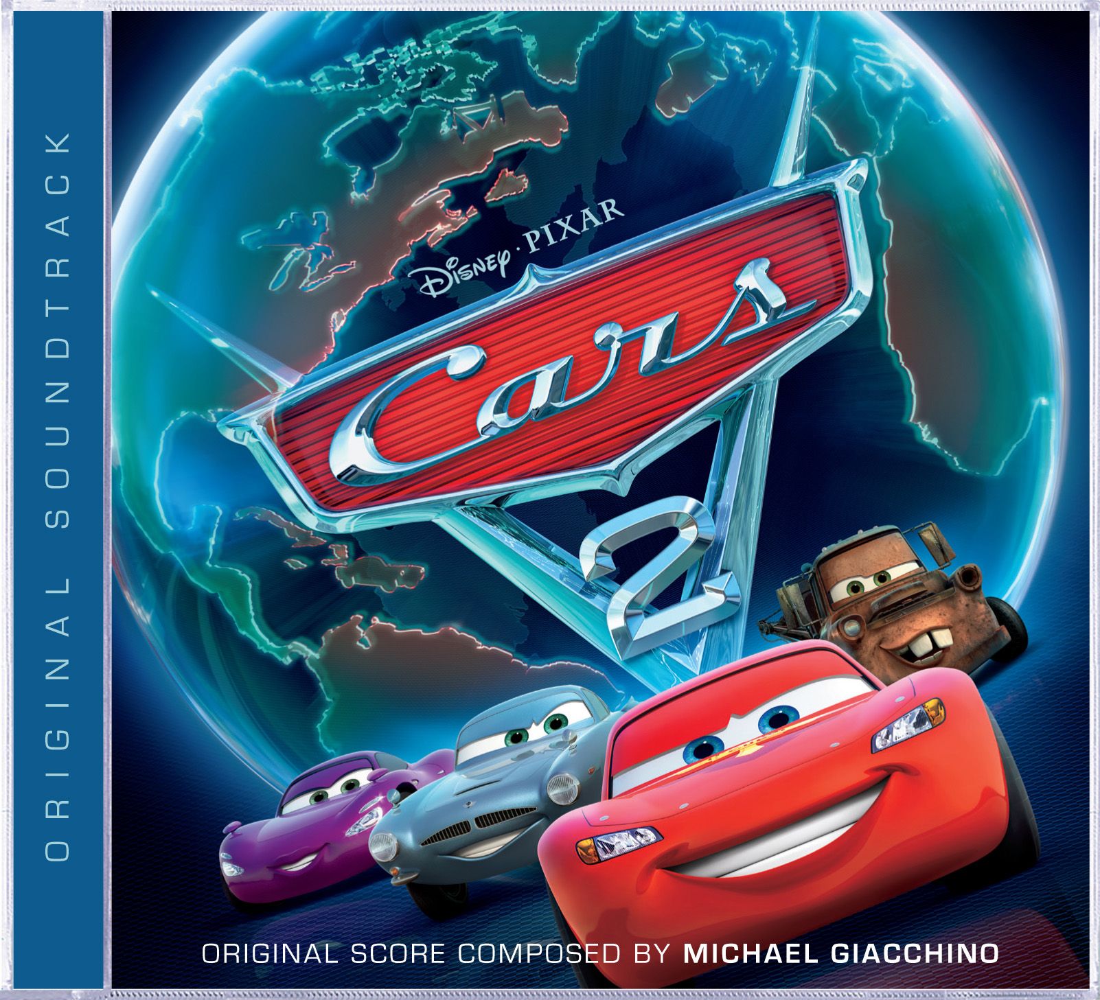 Michael Giacchino will provide the score for Cars 2Fully loaded with global locales, fast-paced racing, international espionage and a touching tale of friendship, {0} also features an amped up score by Oscar&#174 and GRAMMY&#174-winning composer {1}, plus music from alternative rock legends {2}, country music hitmaker {3}, bestselling British singer/songwriter {4}, French superstar {5} and the power pop Japanese girl band {6}. The international lineup puts the tune in tune-up as the Cars 2 chara