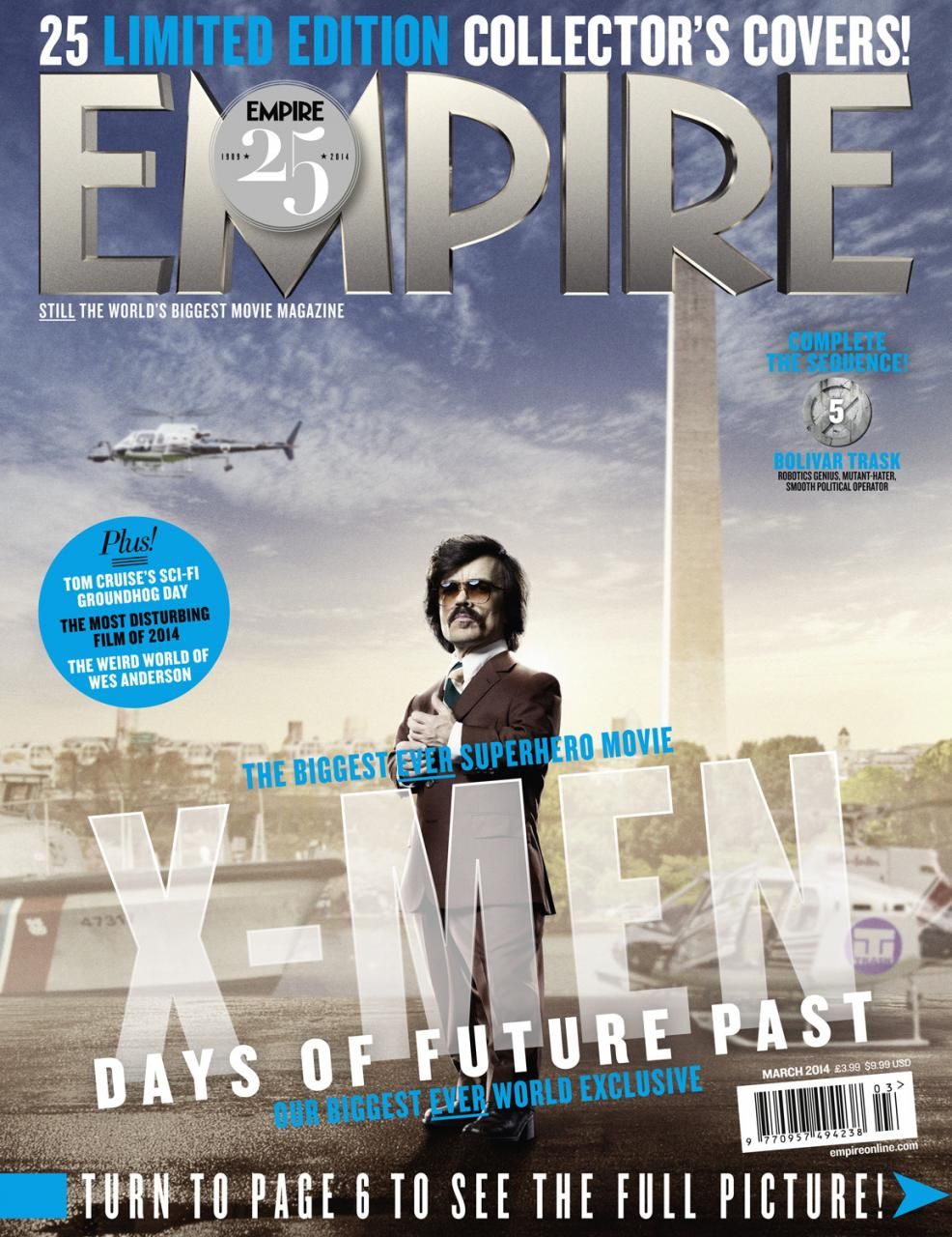 X-Men: Days of Future Past Bolivar Trask Empire Cover