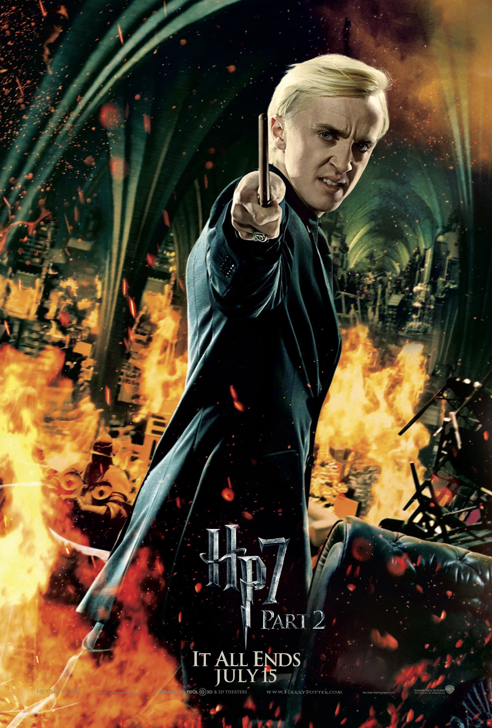Harry Potter and the Deathly Hallows - Part 2 Draco Malfoy Character Poster