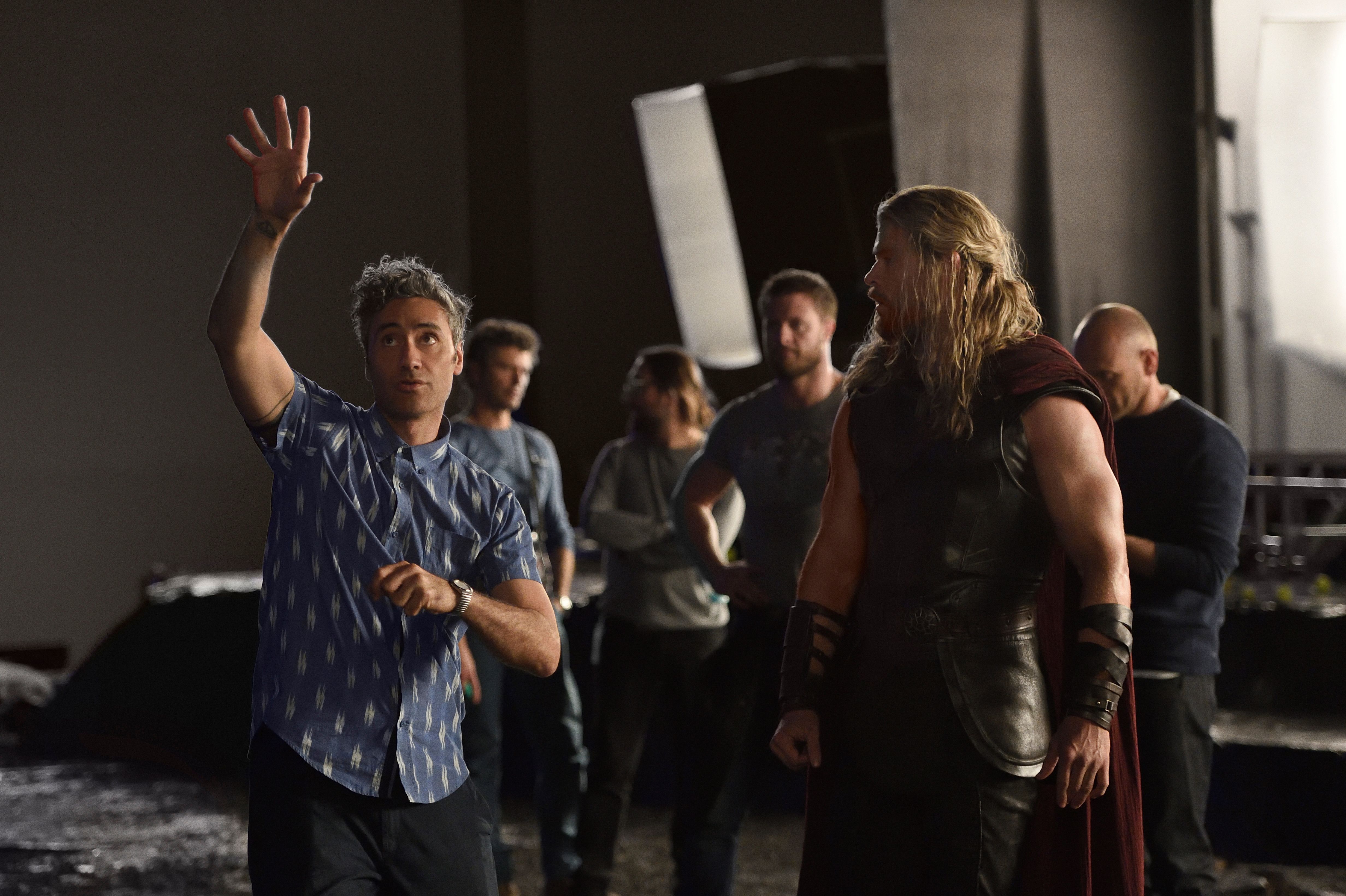 Thor: Ragnarok behind-the-scenes photo