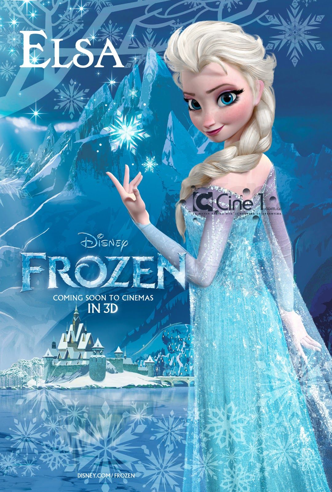 Frozen Elsa Character Poster