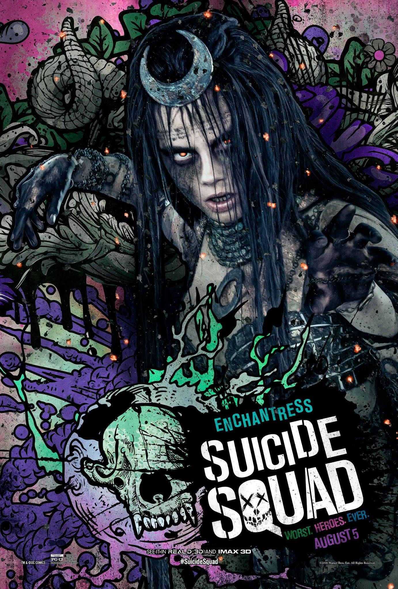 Suicide Squad Enchantress Comic Poster