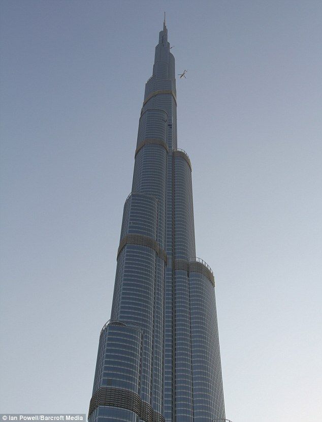 The world's tallest building, Burj Khalifa, in Dubai