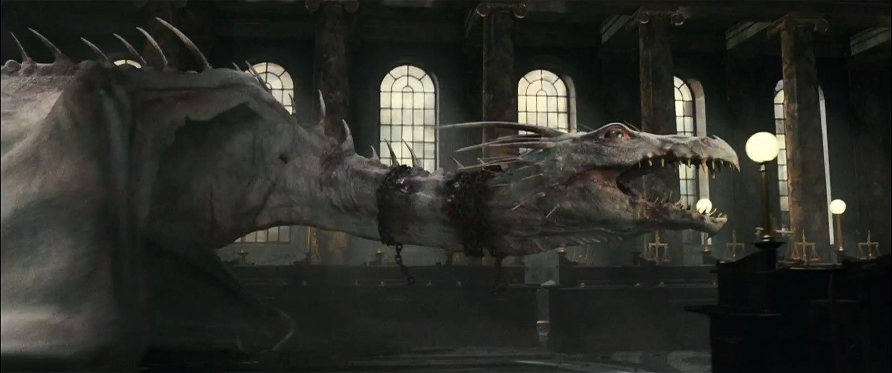 The blind and pale dragon from Harry Potter and the Deathly Hallows