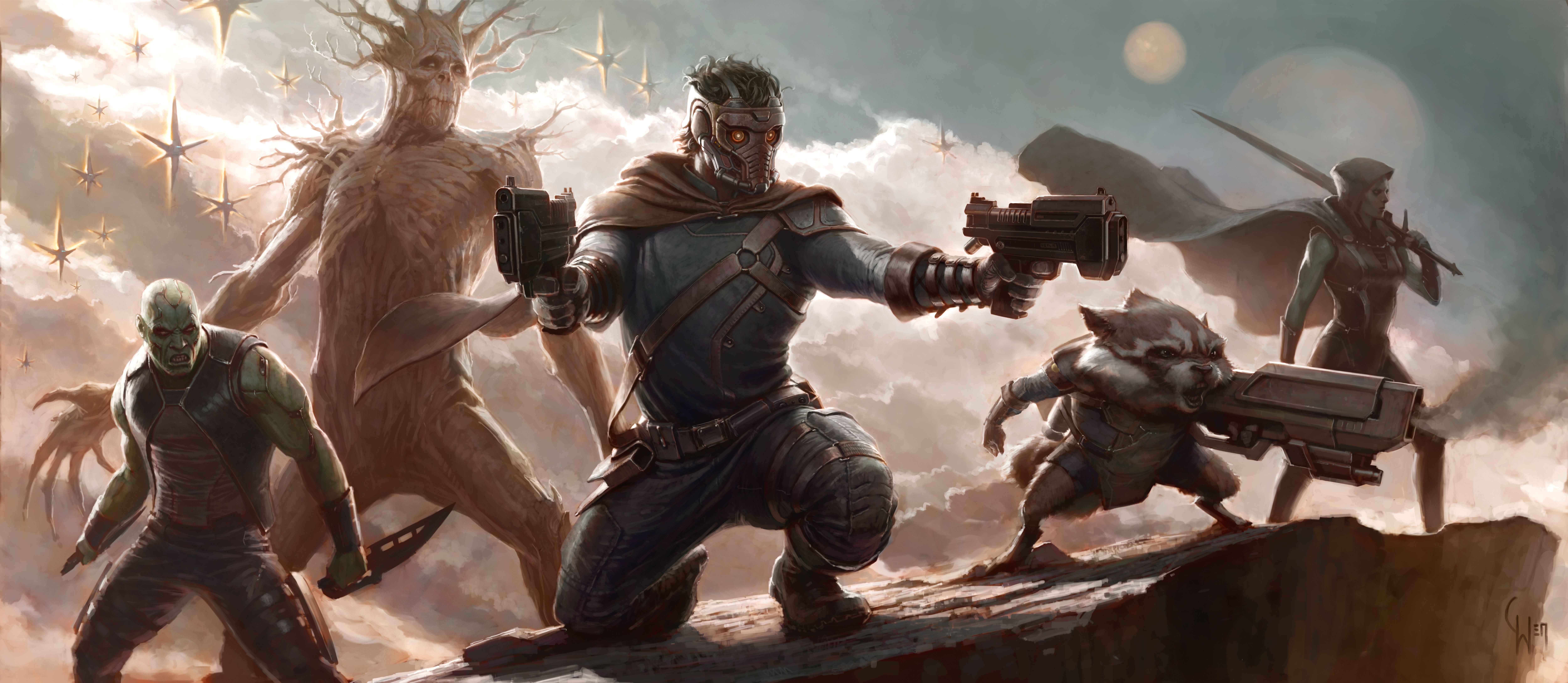 Guardians of the Galaxy Promo art