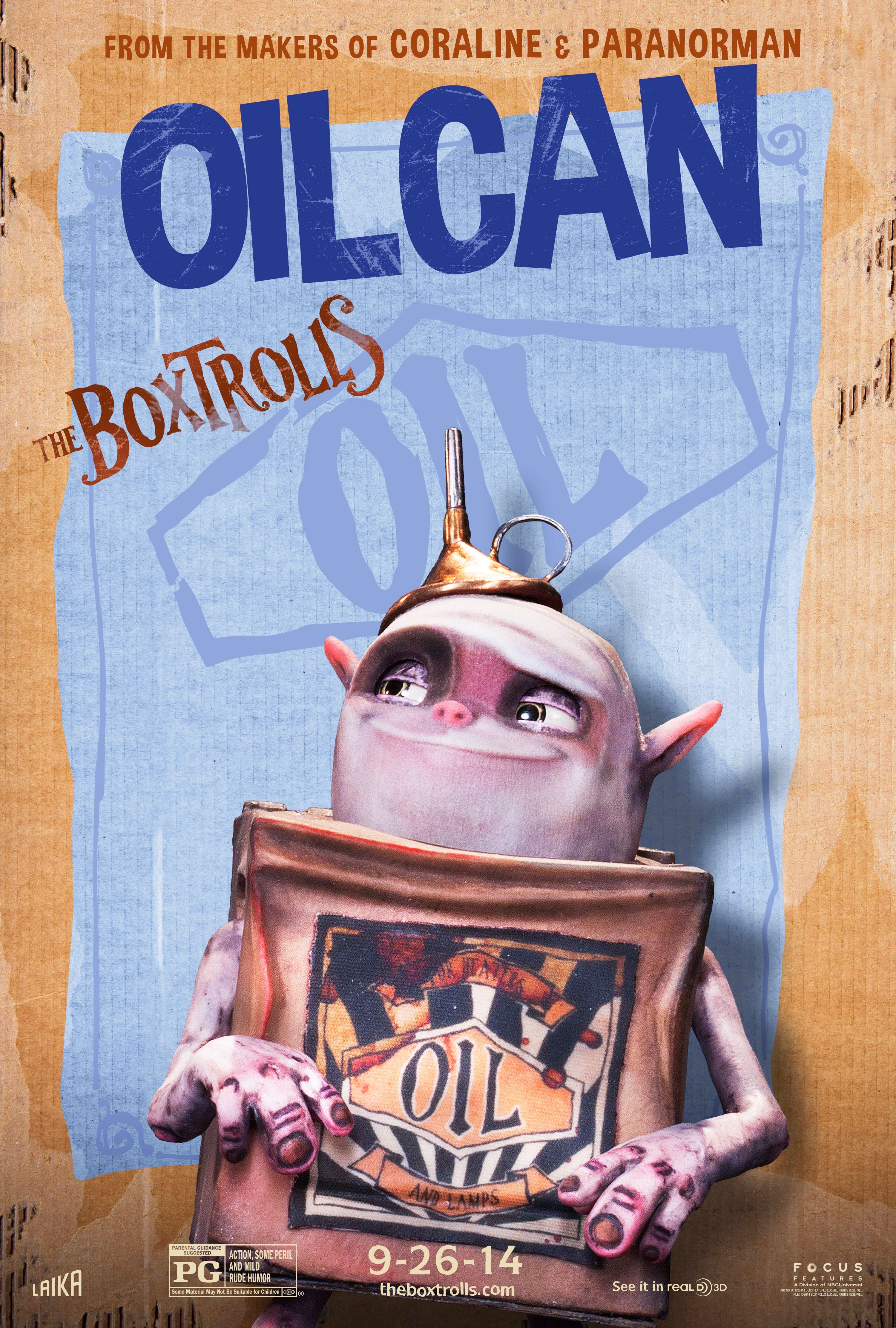 The Boxtrolls Comic-Con Poster Oilcan
