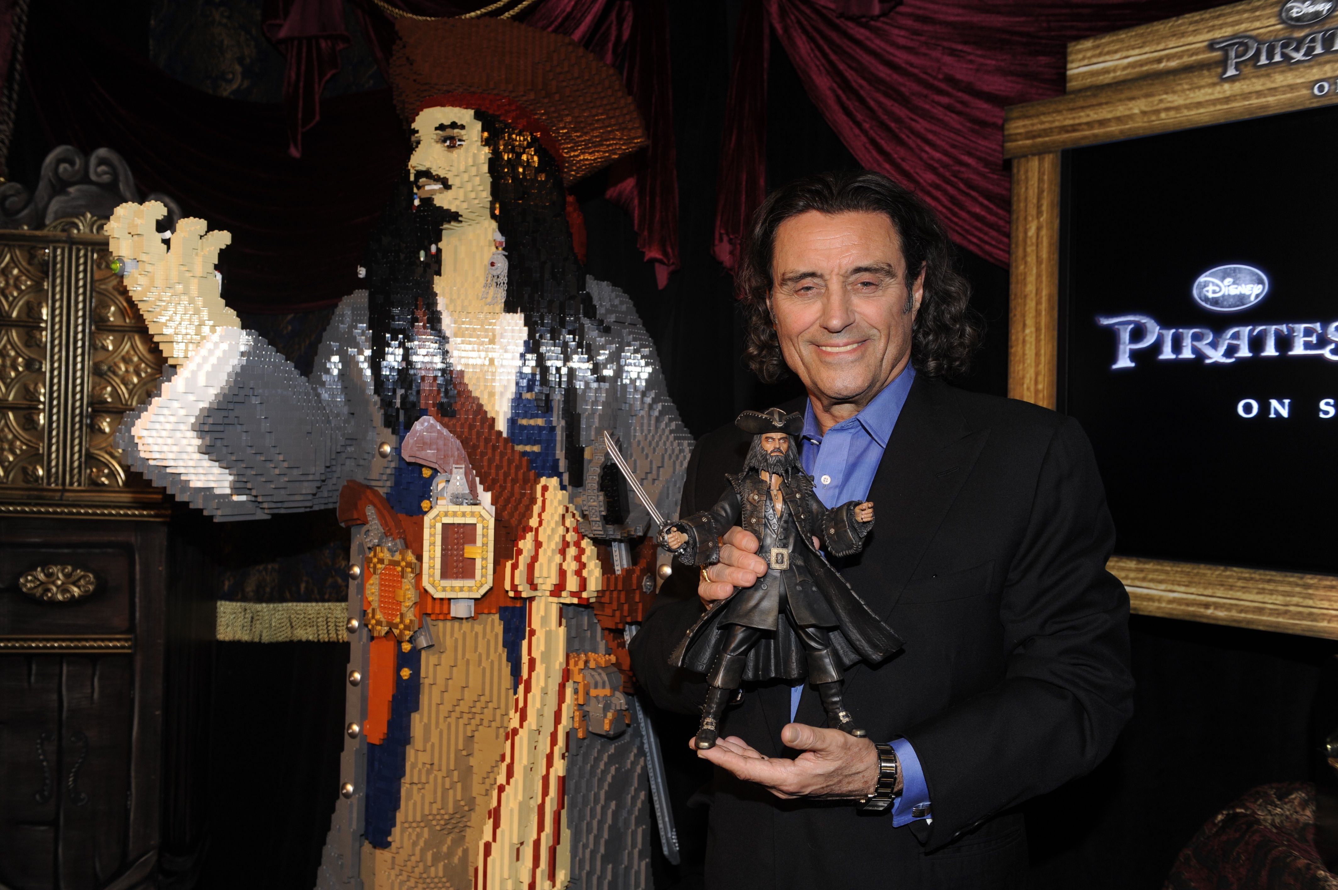 Ian McShane helps debut the Pirates of the Caribbean: On Stranger Tides toy line in New YorkDisney Consumer Products charted a course for adventure as it unveiled a new toy line that captures the fantasy, action and adventure of {5}, the fourth installment of the film series set for release in Disney Digital 3D on May 20, 2011. At a pirate-themed preview event last night in New York City, the {6} toy assortment from JAKKS Pacific, Inc. and new LEGO {7}: The Video Game and construction toys were 