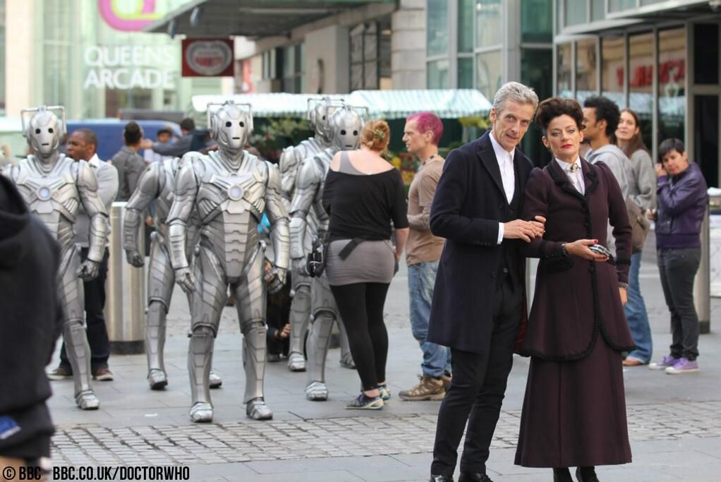 Doctor Who Season 8 Peter Capaldi and Michelle Gomez Photo