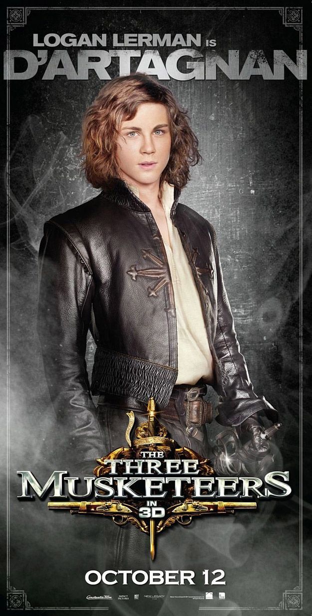 Logan Lerman as D'Artagnan