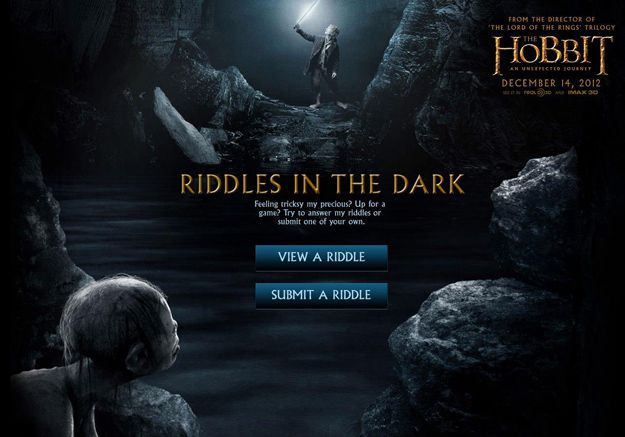 The Hobbit: An Unexpected Journey Riddles In the Dark Game