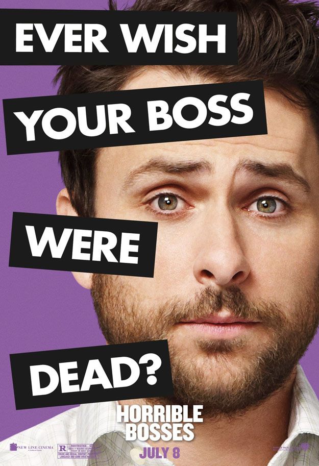 Horrible Bosses Charlie Day Character Poster