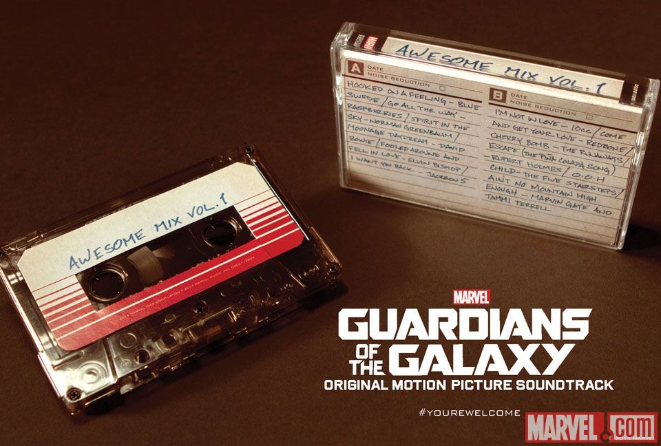 Guardians of the Galaxy Soundtrack Cassette Tape