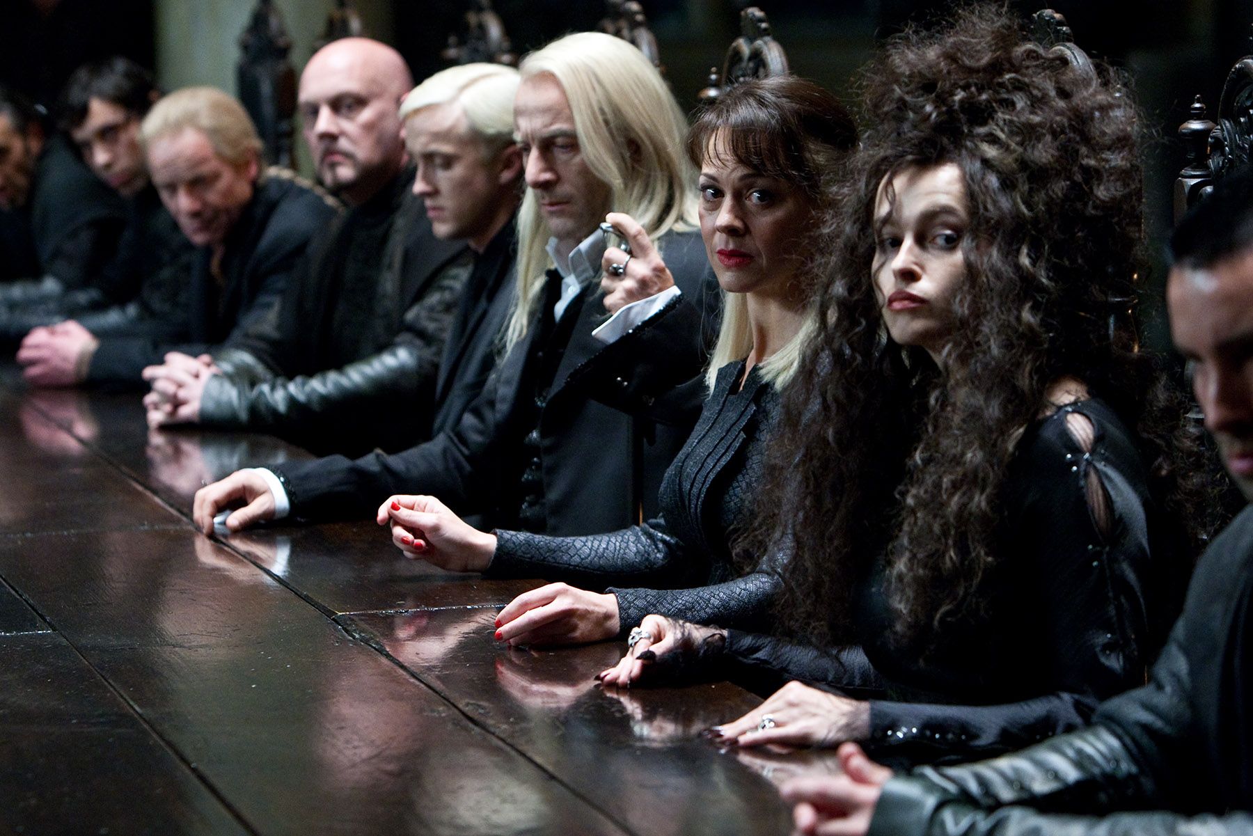 Tom Felton, Jason Isaacs and Helena Bonham Carter Harry Potter and the Deathly Hallows