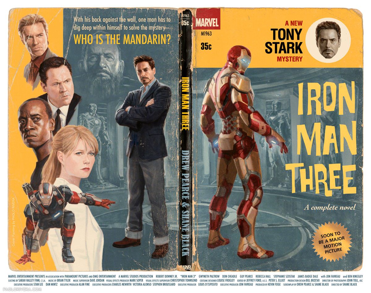 Iron Man 3 Cast and Crew Poster