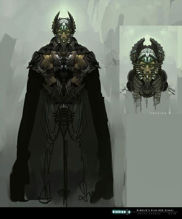 Riddick Necro-armor Concept Art